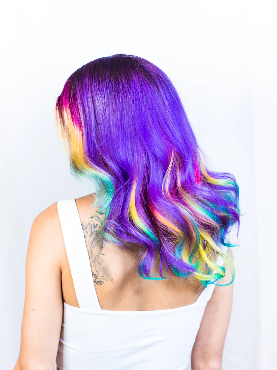 Hair color correction from box dye to healthy blonde at Salon Kreed in Colorado Springs